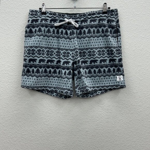 Chubbies Midwinter Nights Dreams Bear Fair Isle Fleece Shorts Mens size Large - Picture 1 of 12